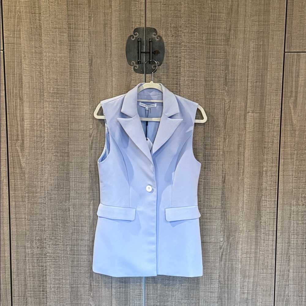 English Factory Sleeveless Blazer Vest
